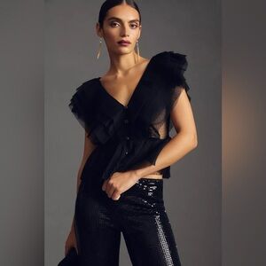 Forever That Girl Ruffled Button-Front Blouse